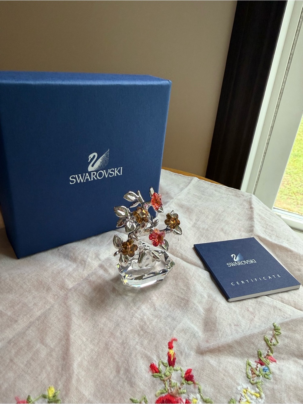 Swarovski crystal bonsai tree RHODIUM 869964